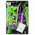 17-20 KXF250 DREAM 5 CHROME EFX GRAPHICS, BLACKBIRD 2424ABCRO