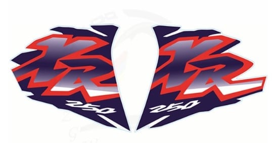 FUEL TANK STICKERS HONDA XR250 LOGO DECAL KIT