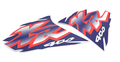FUEL TANK STICKERS LOGO DECAL KIT HONDA XR400