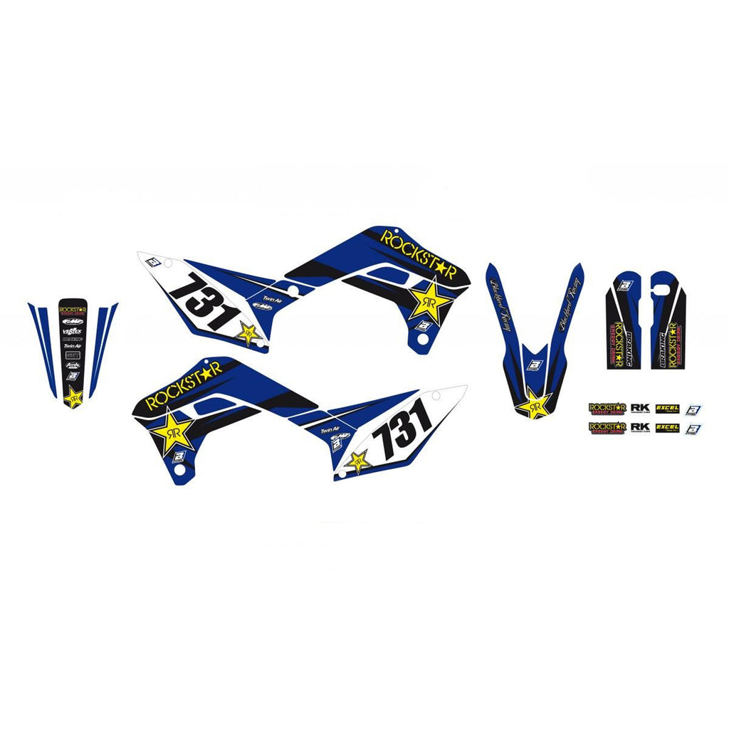17-22 SHERCO ROCKSTAR GRAPHICS, BLACKBIRD 2E01L DECAL KIT
