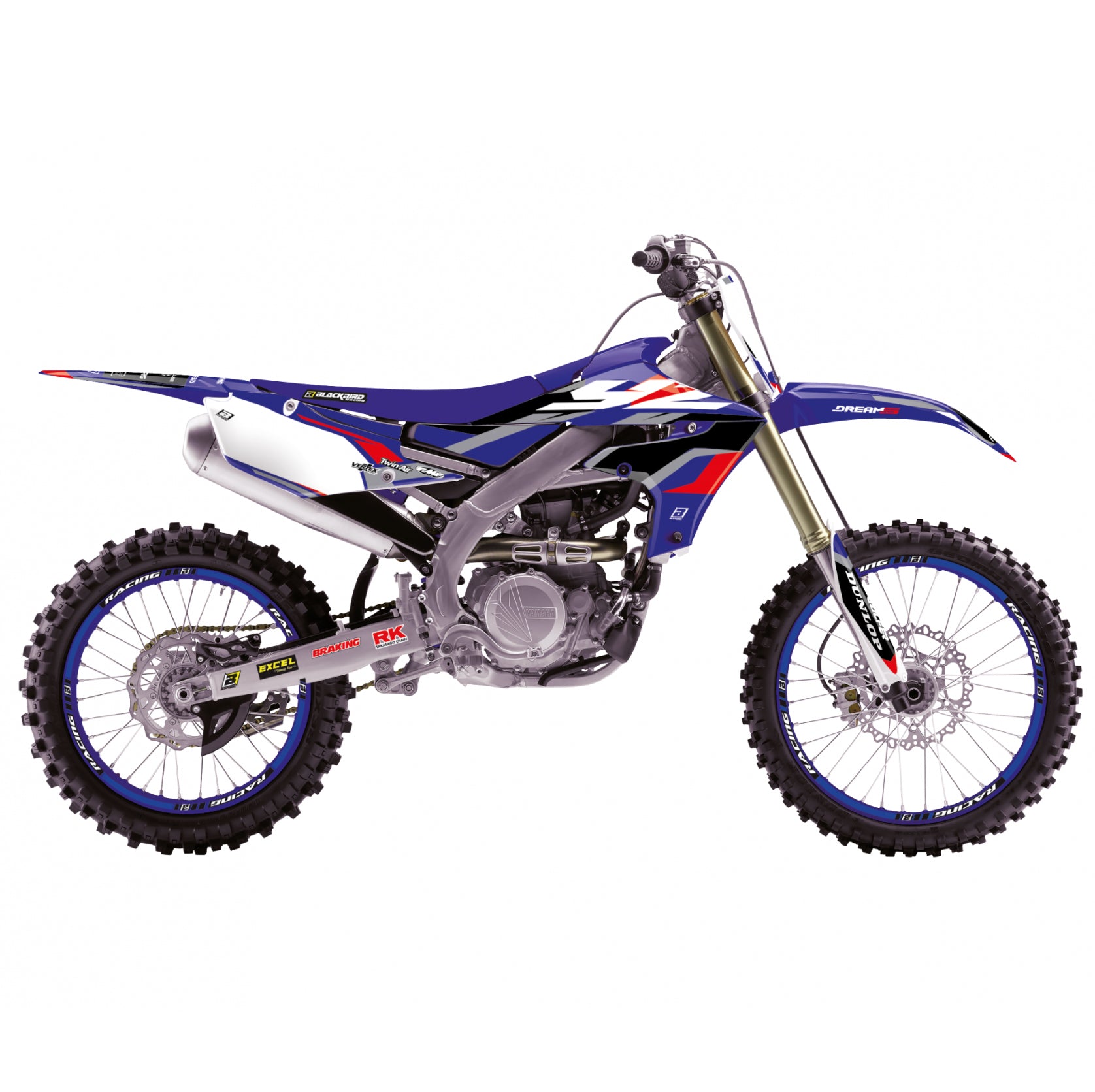 19-22 YZF250/450 DREAM 5 GRAPHICS, BLACKBIRD 2247AB DECAL KIT