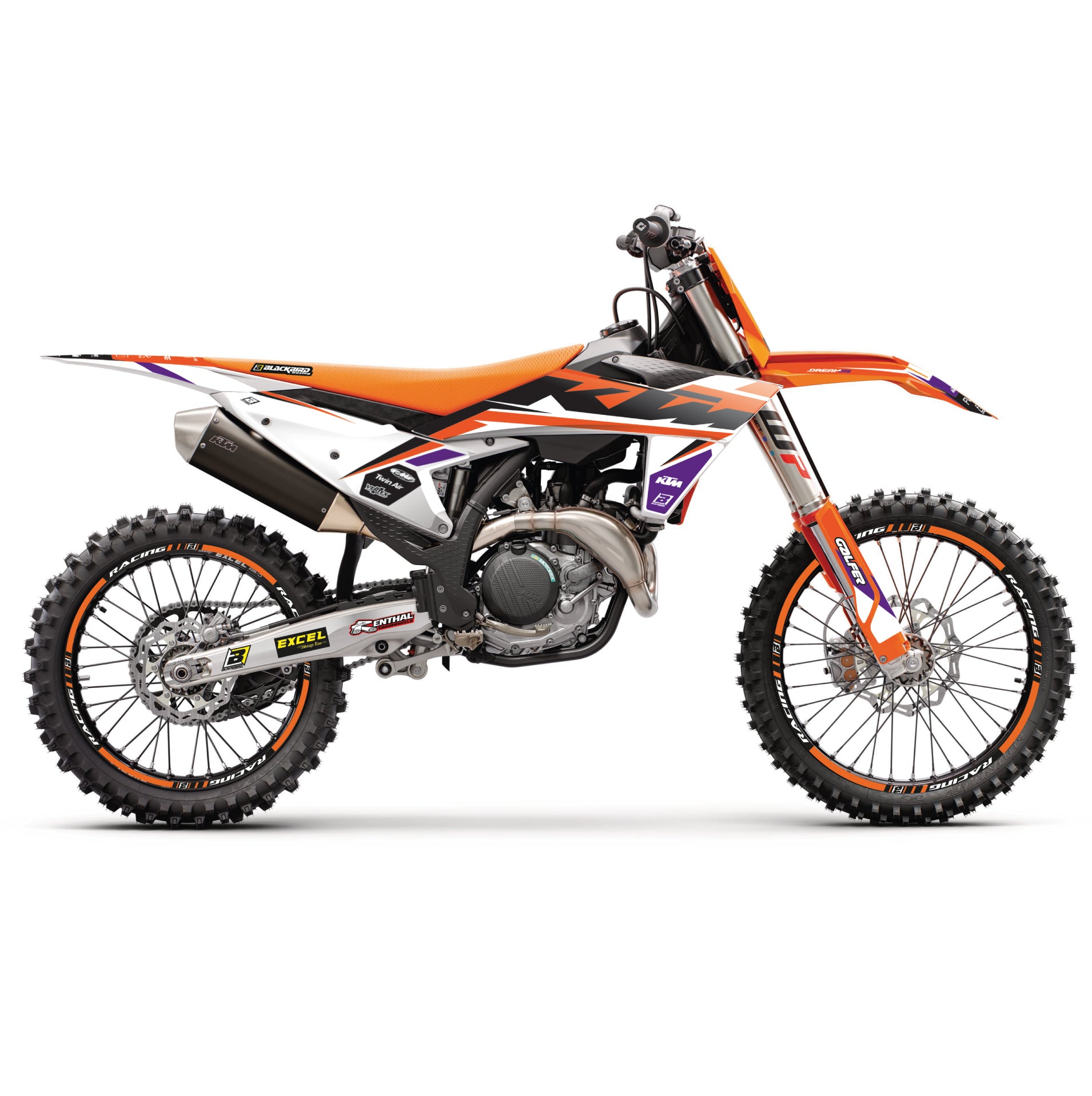 23-24 SX/SXF 24-25 EXC, KTM DREAM 5 BLACKBIRD DECAL KIT, 2548AB