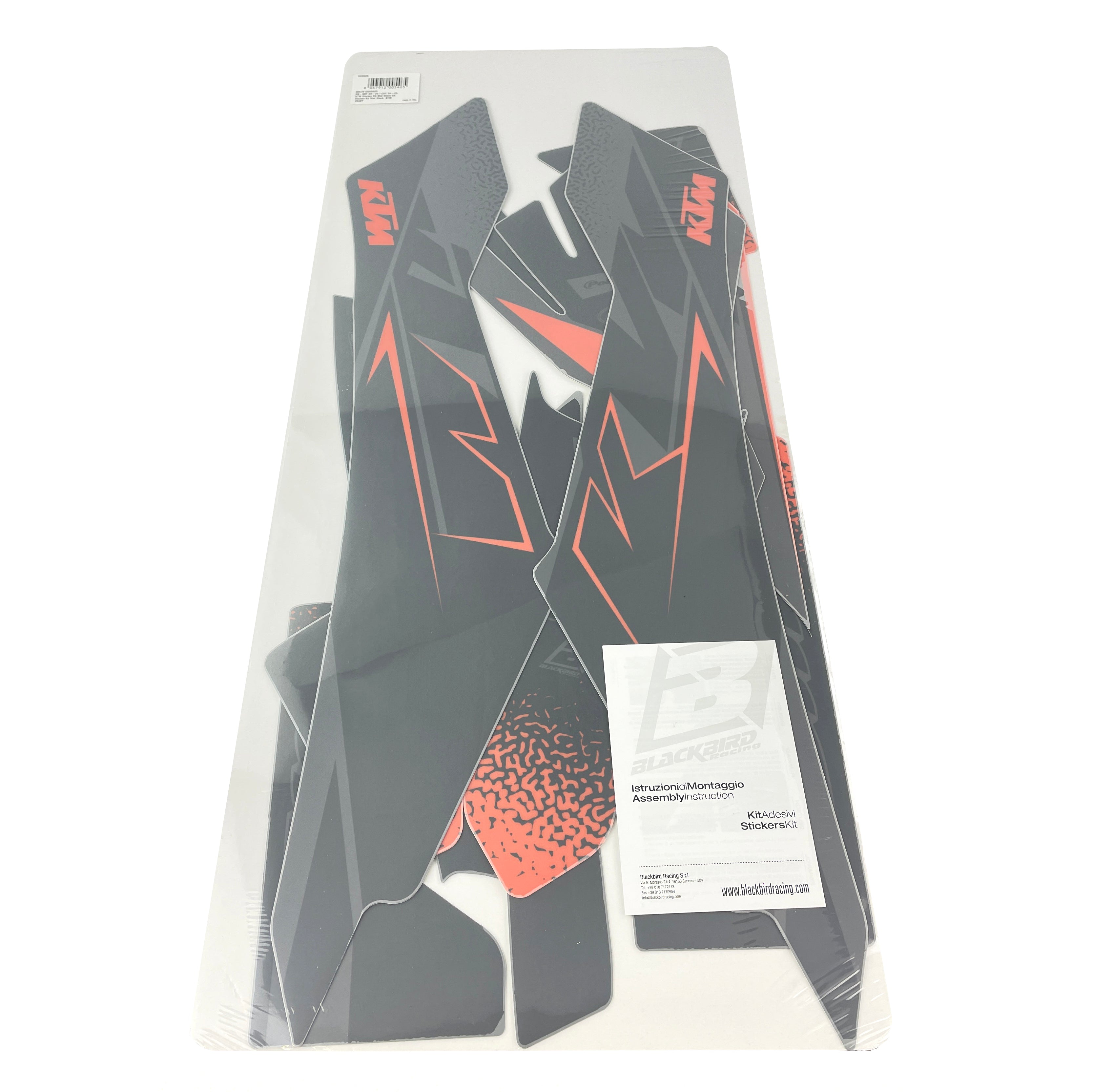 23-24 SX/SXF 24-25 EXC, KTM MATT BLACK BLACKBIRD DECAL KIT, 2548Y
