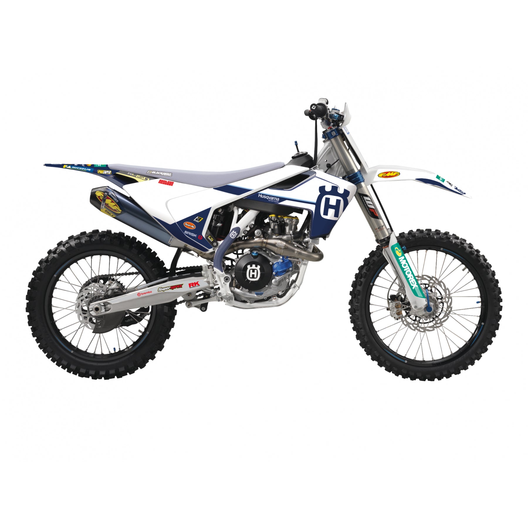 16-18 FC/TC 17-19 TE/FE HUSQVARNA FACTORY REPLICA, BLACKBIRD DECAL KIT 2612R8