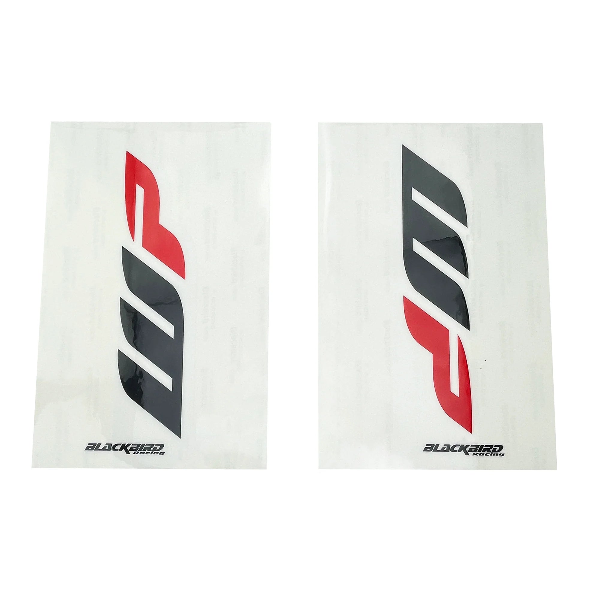 WP FORK DECAL CLEAR,WHITE,BLACK AND RED, BLACKBIRD 5045W1
