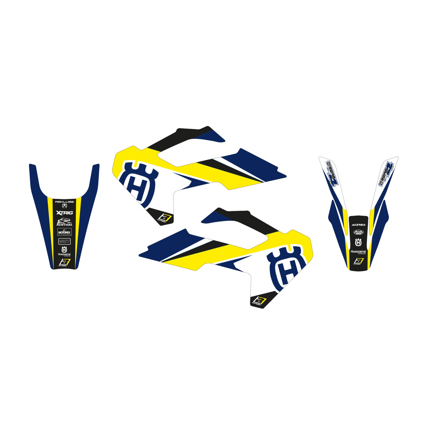 HUSQVARNA FC/TC DREAM4, BLACKBIRD DECAL KIT, 2616N