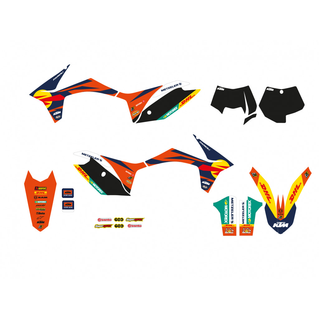 11-12 SX/SXF 12-13 EXC KTM FACTORY DECALS, BLACKBIRD 2537R22