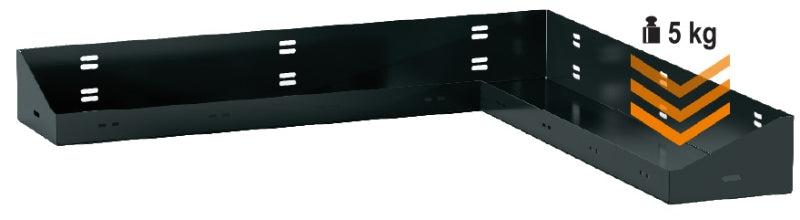 Corner Shelf for RSC50, 630x630x35mm, 140mm Deep, Compatible with LED Strip Profiles (Sold Separately) - BetaRSC50 5000 RSC50/MPA140