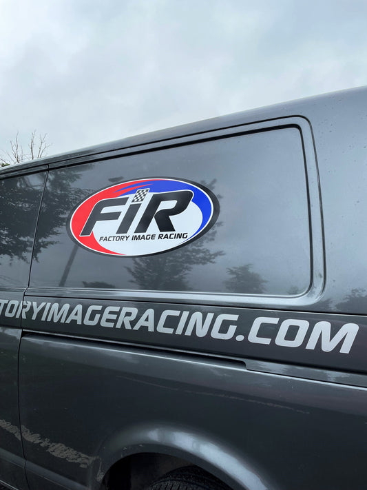 FACTORY IMAGE RACING (FIR) LAMINATED VAN STICKER 760mm x 330mm