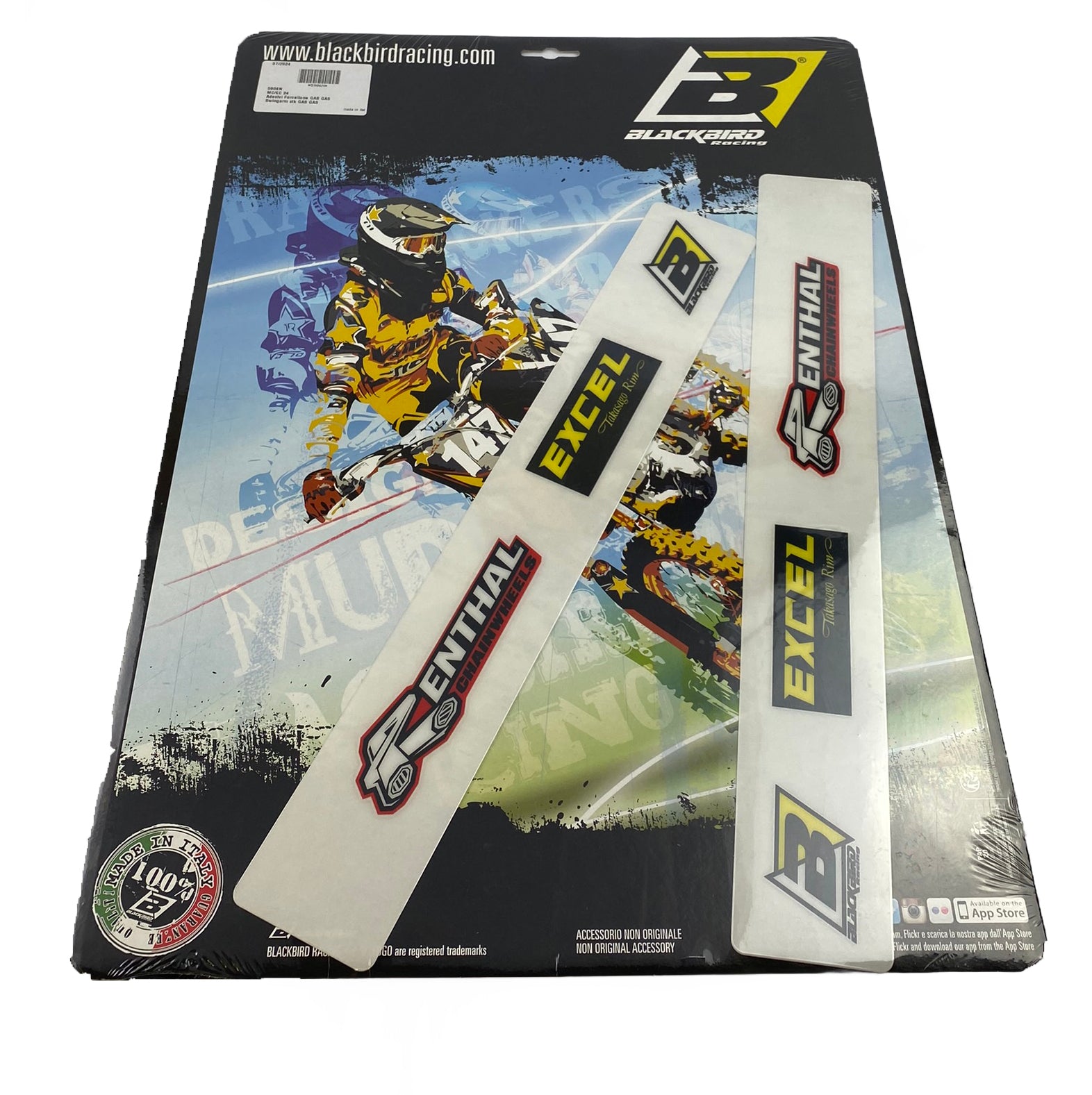 SWINGARM DECAL GASGAS 2024-2025, BLACKBIRD 5906N