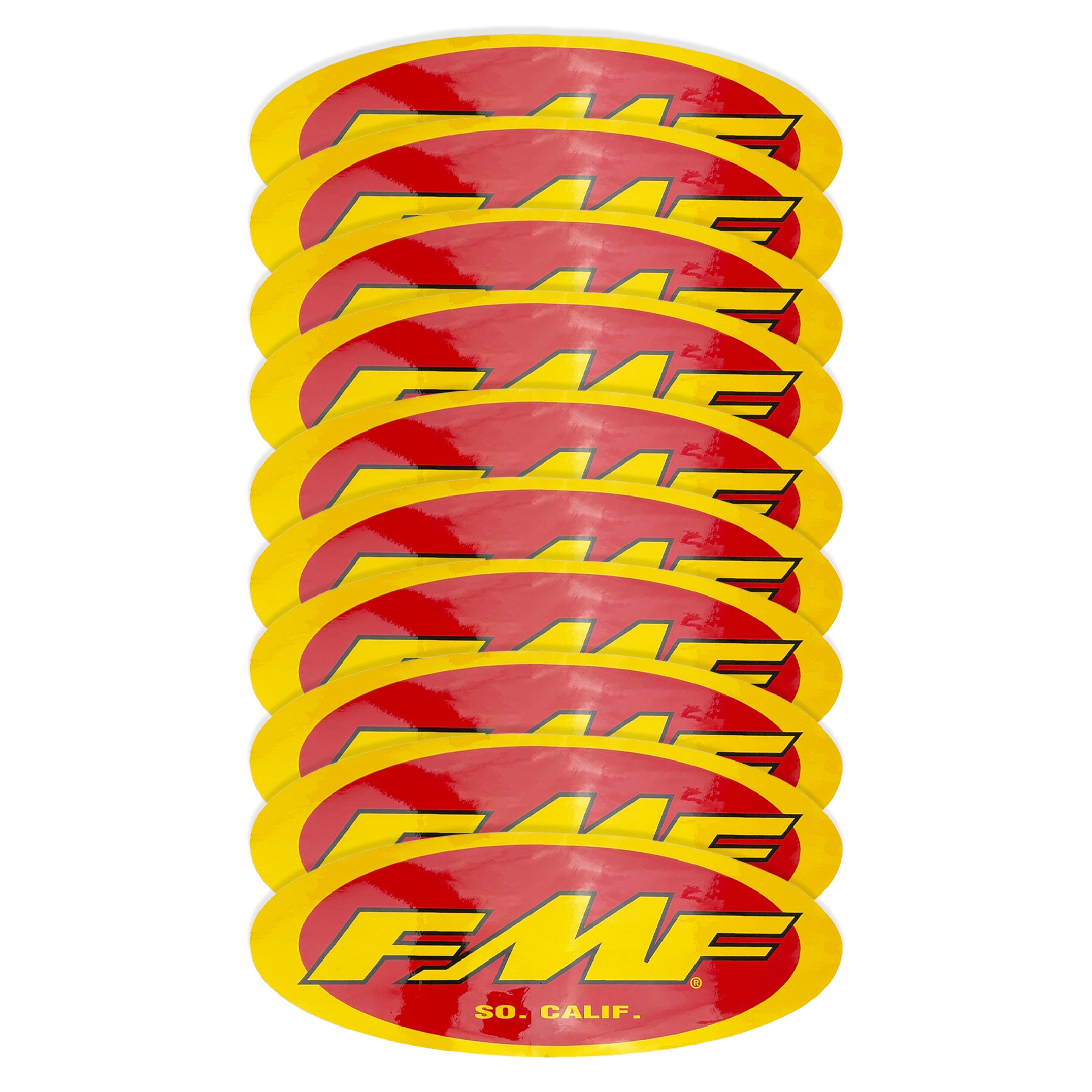 23-Inch Oval Exhaust Sticker Pack of 10 - FMF 012495