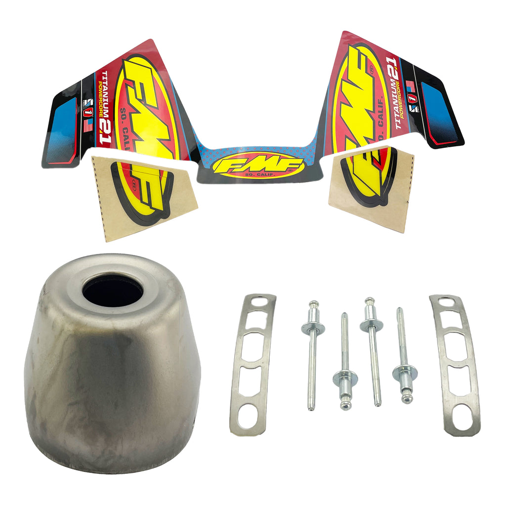 Powercore 2.1 Exhaust Silencer End Cap 1.010 Inch Titanium - FMF 020522