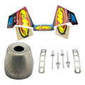 Powercore 2.1 Exhaust Silencer End Cap 1.010 Inch Titanium - FMF 020522