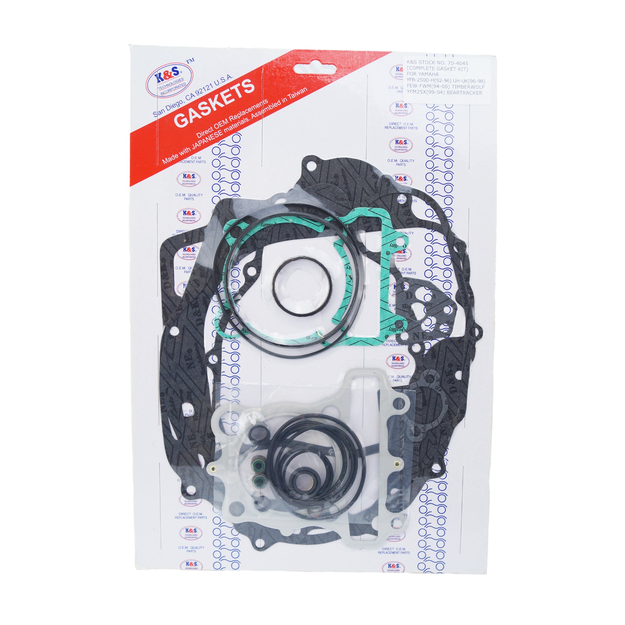 GASKET TOP SET YFB250/YFM250, K&S 70-4045T