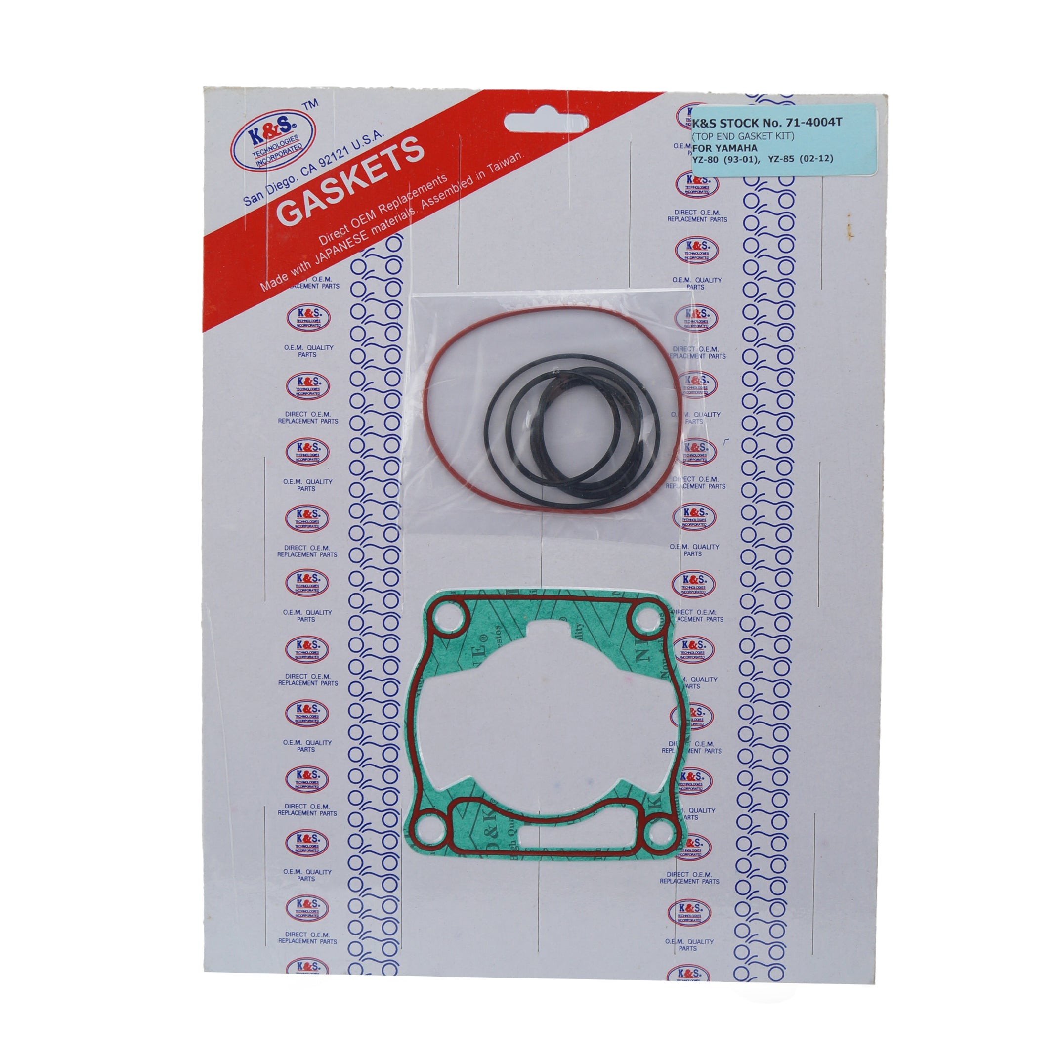 GASKET TOP SET 93-11 YZ80/85, 71-4004T