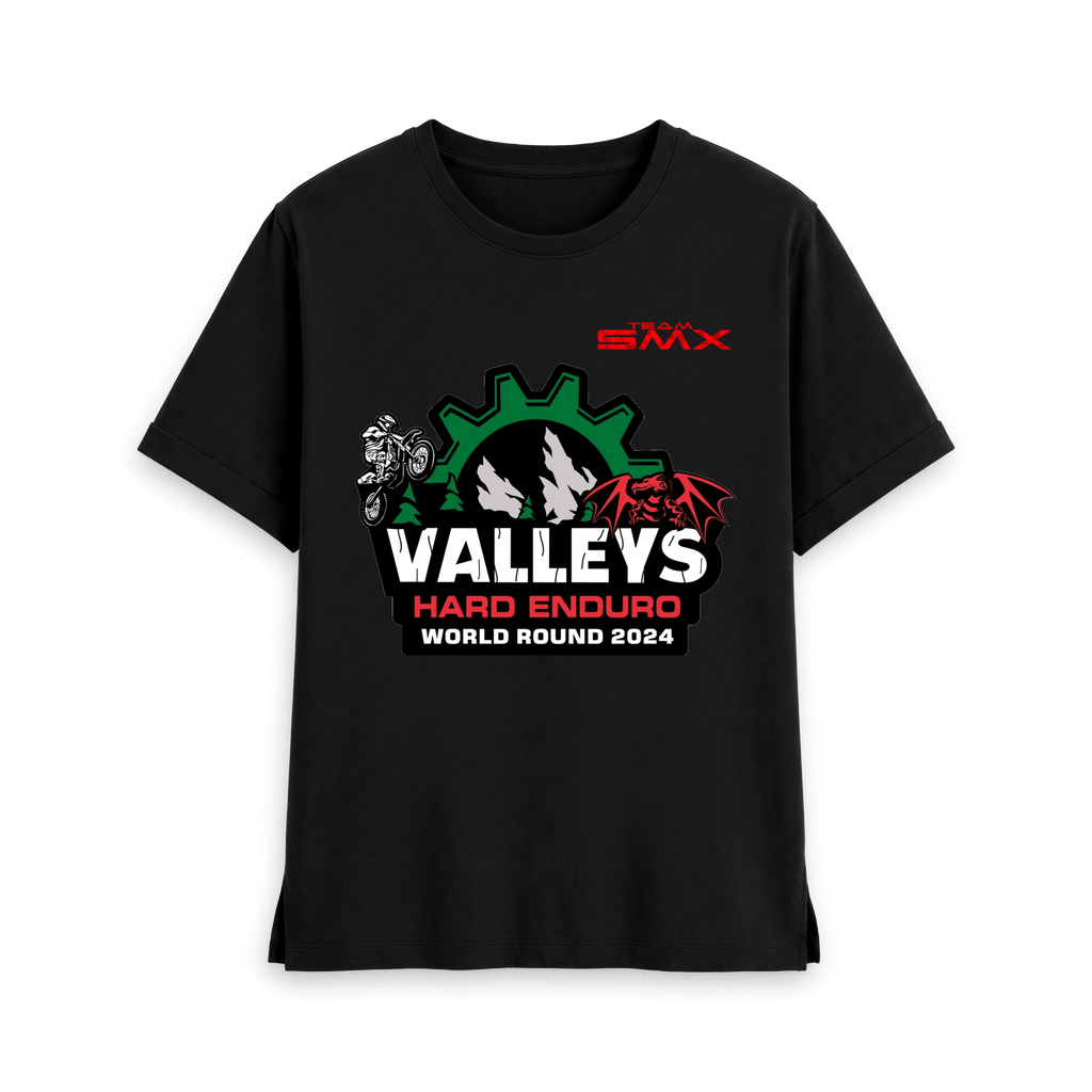 Black Printed T-shirt Front