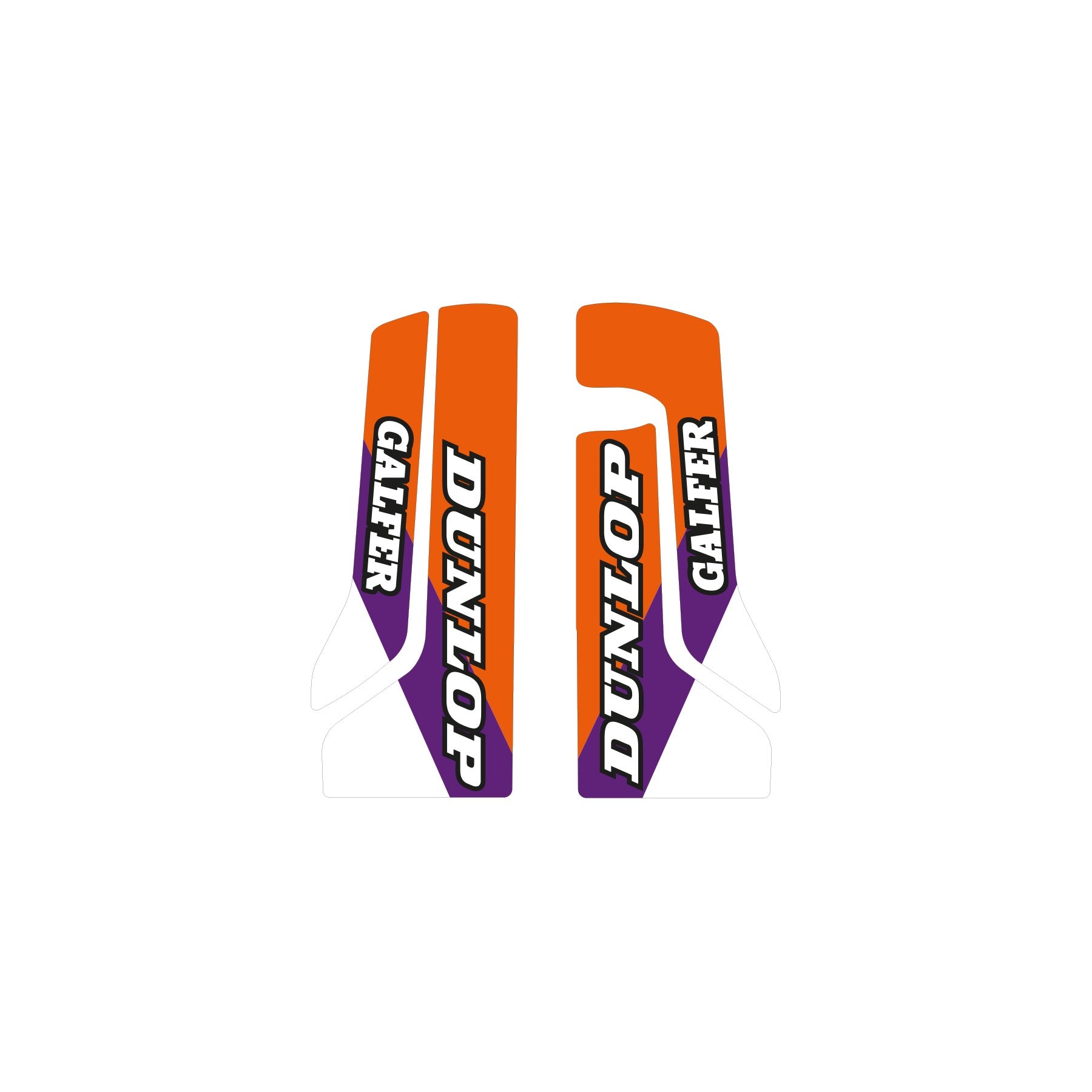 15-22 SX/SXF 16-23 EXC KTM FORK GUARD DECALS, BLACKBIRD 5524AB