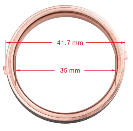 EXHAUST PIPE GASKET 35x42x5 82-20 SUZUKI GSX GSX-R GSF 600 650 750 1100 1200 1250 METAL 14181-18C00