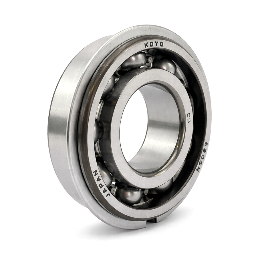 BEARING 6205 NR C3 KOYO 25x52x15 DEEP GROVED SNAP RING W/RING MADE IN JAPAN EACH