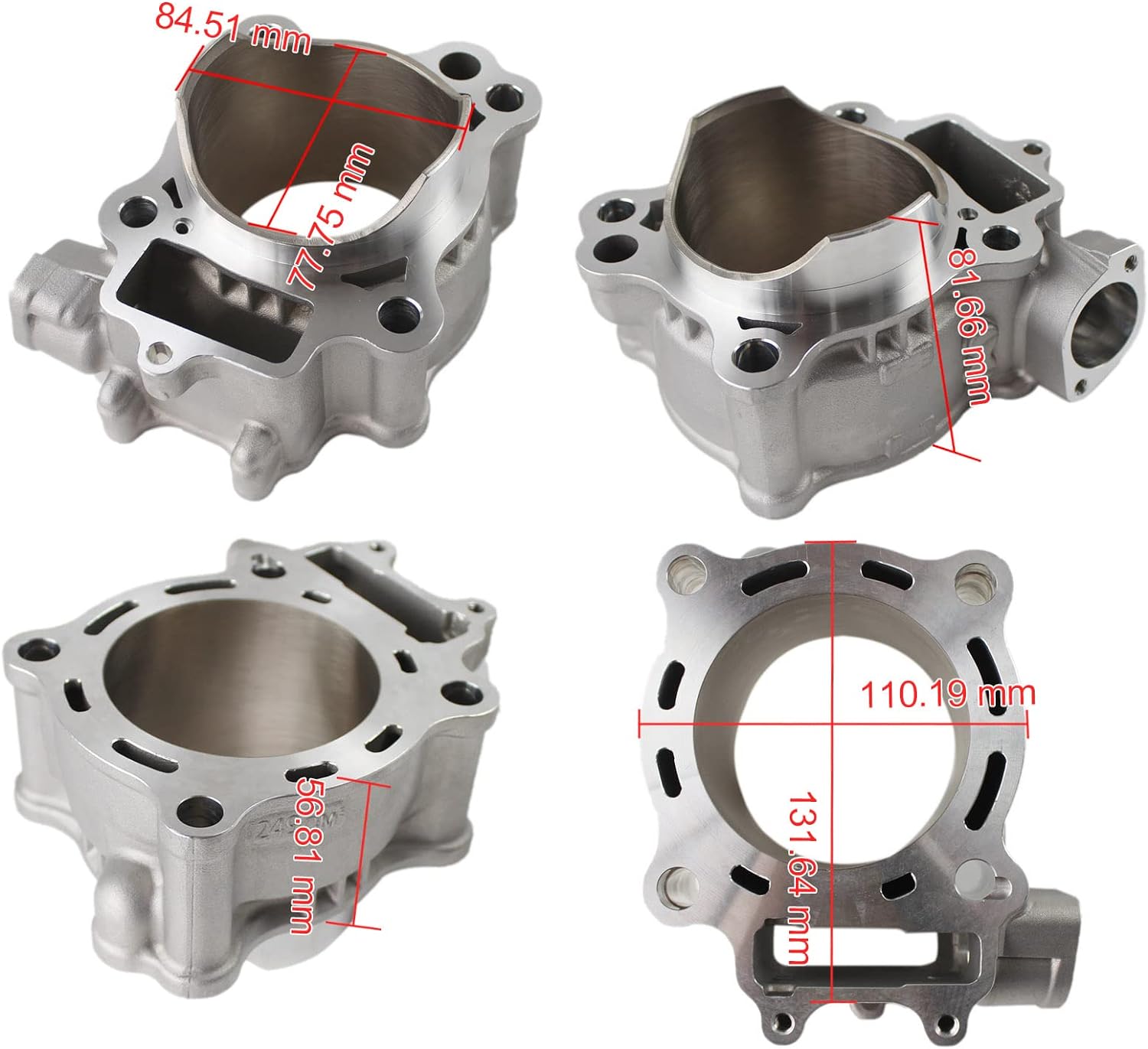 CYLINDER ONLY STD 78.00mm HONDA 2004 - 2017 CRF 250 F R X 12100-KRN-672 12100-KRN-732