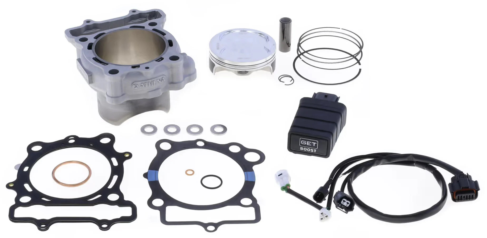 CYLINDER FULL KIT BIG BORE 85mm KX250 2025-26, ATHENA P400250100032 300cc (Piston included)