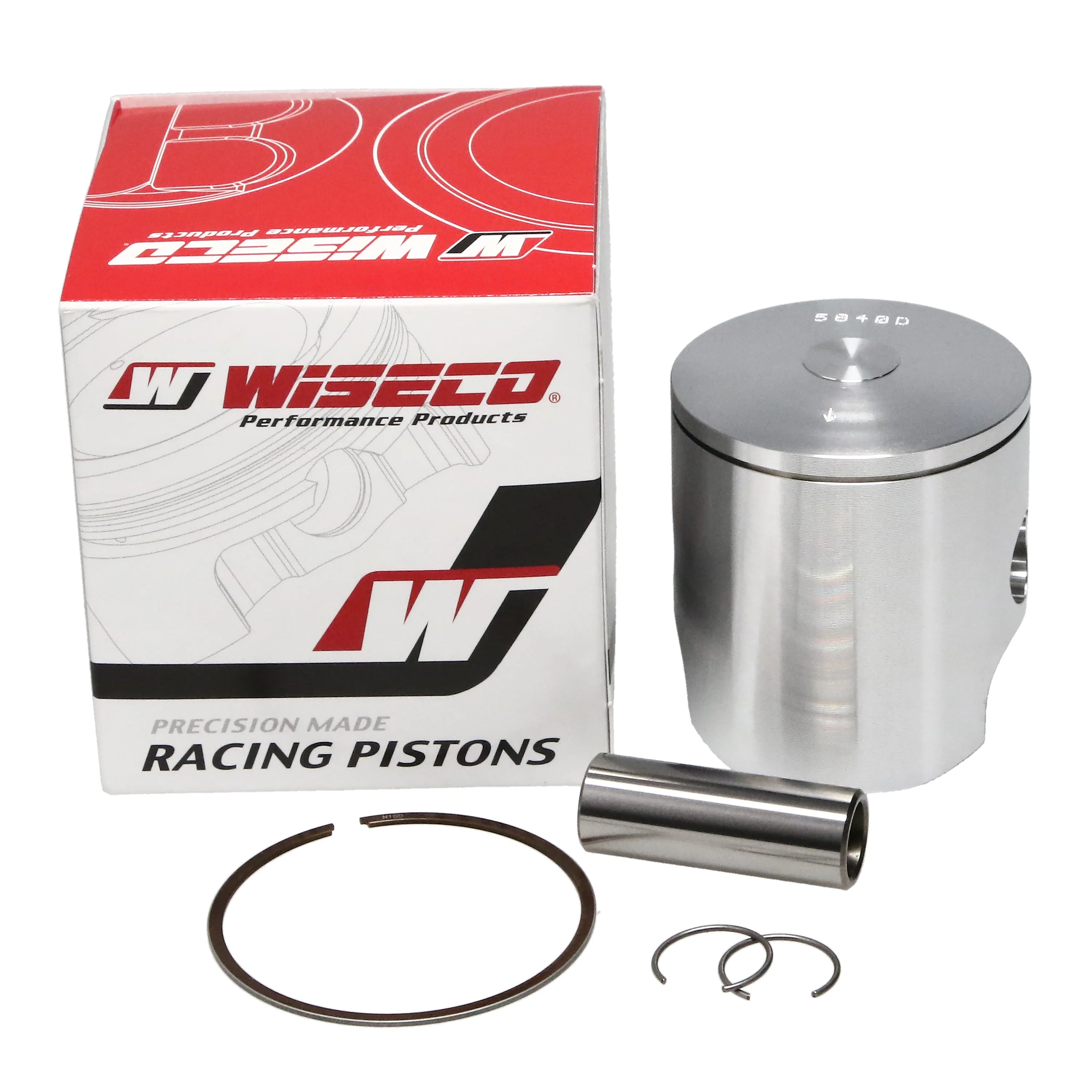 PISTON KIT 88-89 CR125 54.50, WISECO 564M05450 Pro-Lite