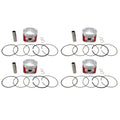 PISTON KIT, SET OF 4, SUZUKI GS750 2V 1977-1979, WOSSNER K4065D400-4