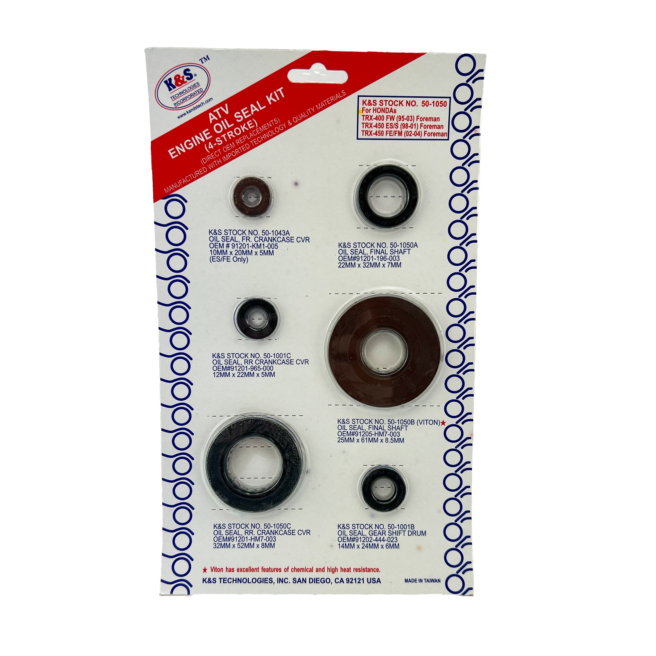 OIL SEAL SET TRX400 ATV KS50-1050