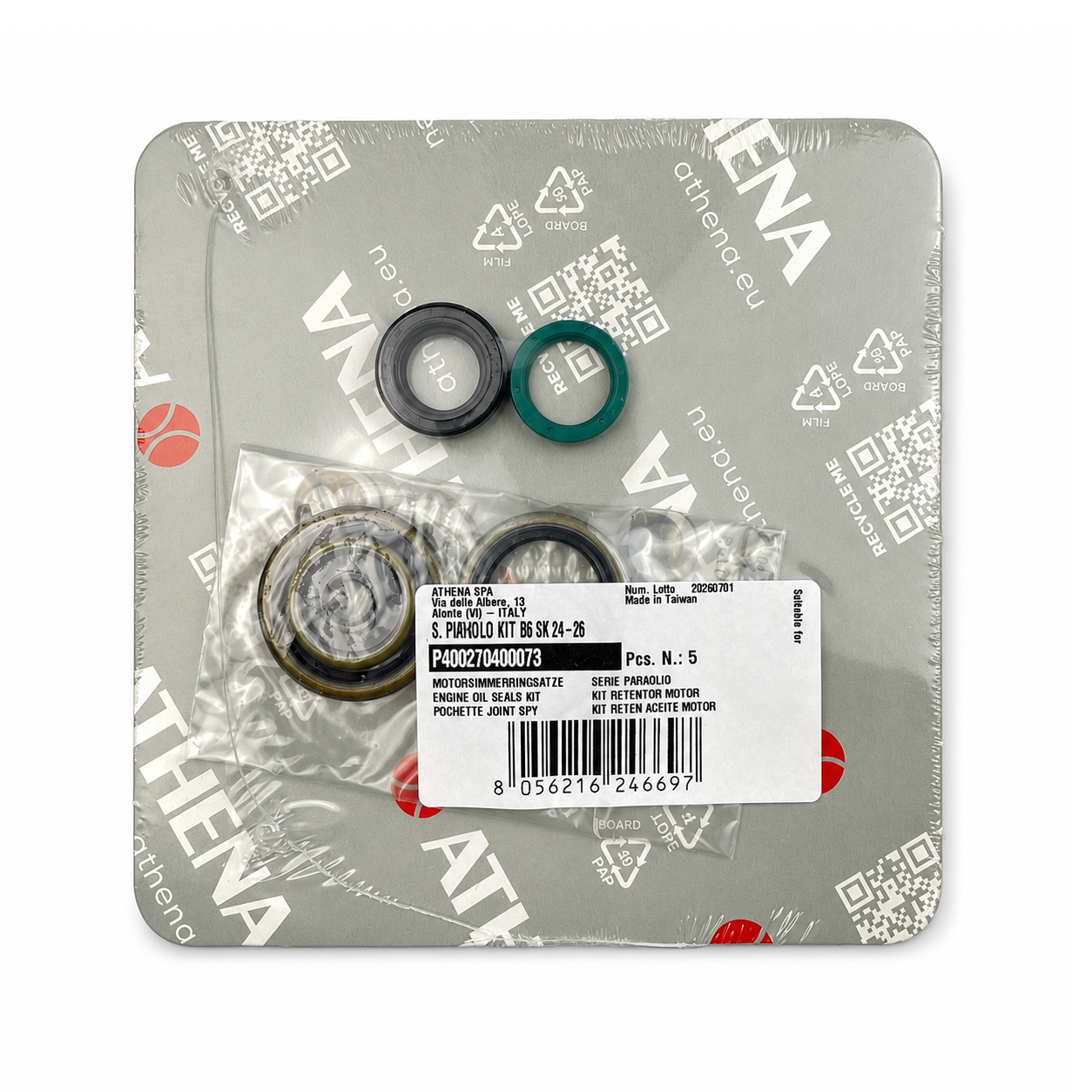 ENGINE OIL SEAL SET KTM SX50 24-26 ATHENA P400270400073