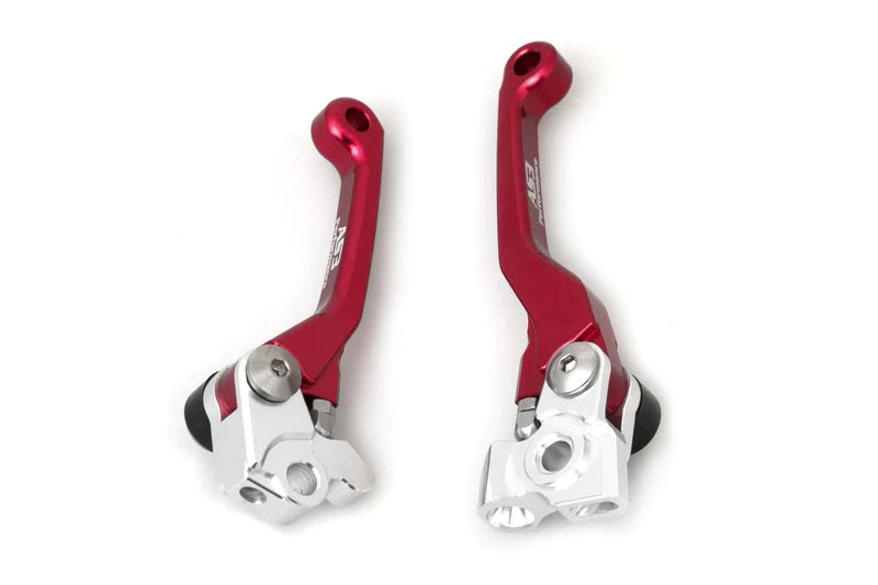 BETA 125 200 250 300 350 390 430 480 RR XTRAINER 2013-2023 AS3 FRONT BRAKE & CLUTCH FLEXI LEVERS RED