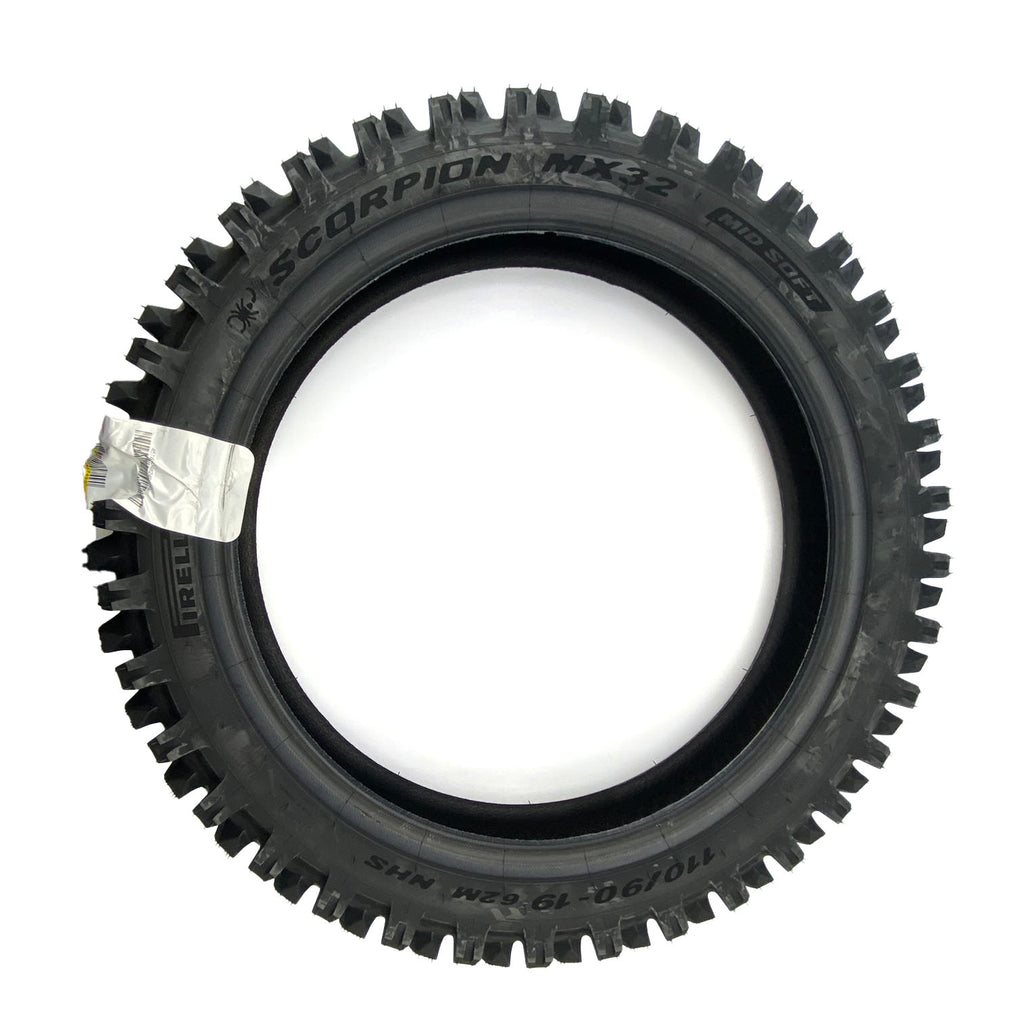 19-110/90 MX32 MID SOFT 62M, PIRELLI SCORPION TYRE 4574900 NEW 2025 MX32