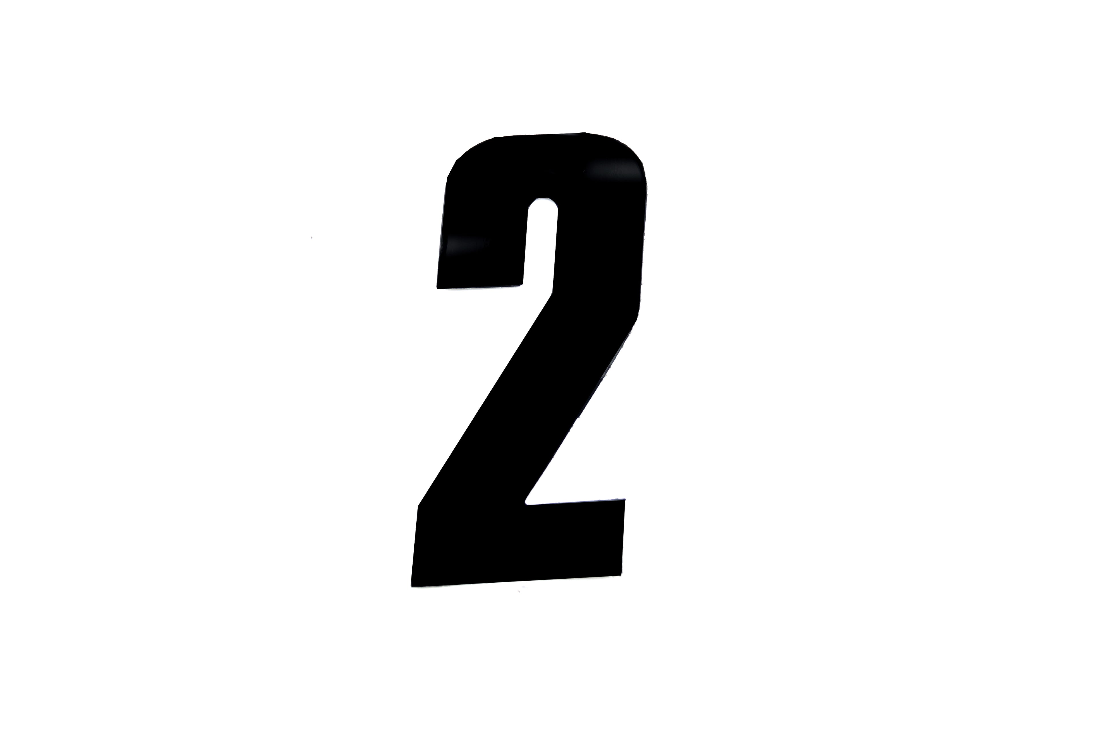 2 BLACK 4.5inc 11cm PK/20