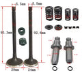 VALVE REBUILD KIT 16pcs, HONDA CG125 EXHAUST 29mm & INTAKE 24mm VALVES GUIEDS SPRINGS CLIPS SEALS