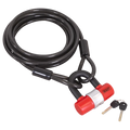MOTORCYCLE CABLE LOCK 10mm X 5m CUT-RESISTANT HIGH-SECURITY PADLOCK & KEY SET 5000MM LONG WIRE