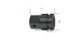 Impact Adaptor, 1/2 Female to 3/4 Male Drives, 44mm Length - Beta Tools 720/16