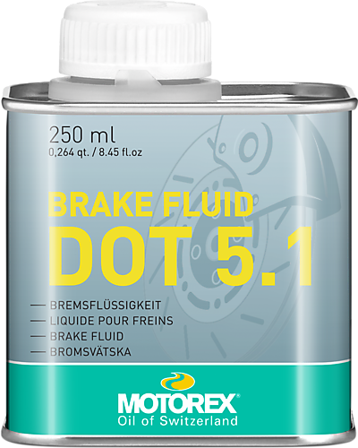 250ml DOT 5.1 BRAKE FLUID, MOTOREX 7300237, BOX = 12