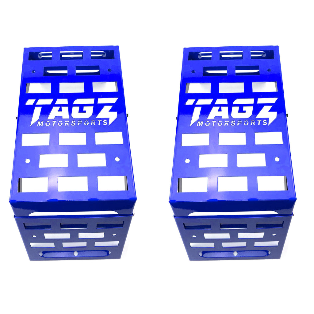 UNIVERSAL STARTING BLOCKS BLUE LIGHTWEIGHT STEEL ADJUSTABLE 80 – 190mm TAG-Z