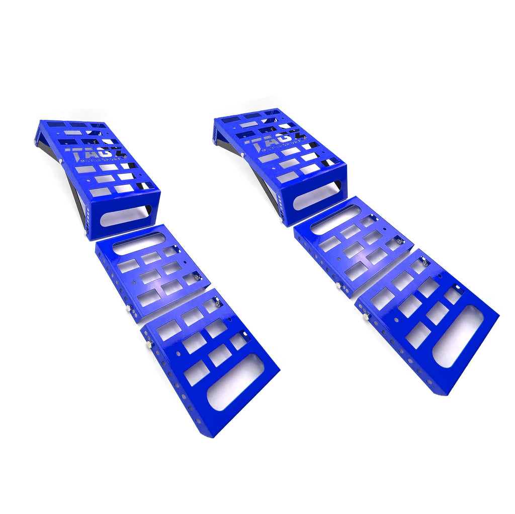 UNIVERSAL STARTING BLOCKS BLUE LIGHTWEIGHT STEEL ADJUSTABLE 80 – 190mm TAG-Z
