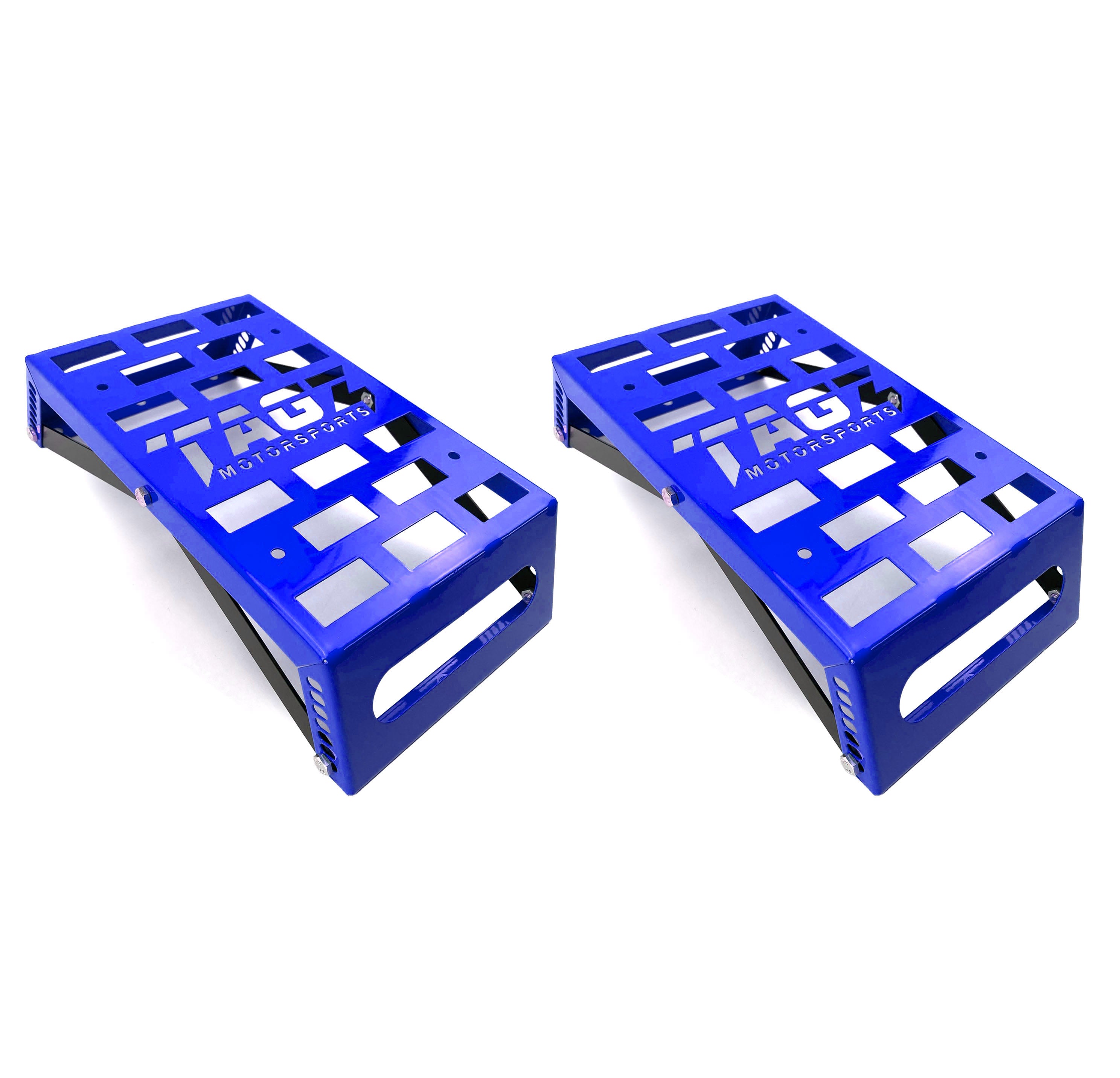 UNIVERSAL STARTING BLOCKS BLUE LIGHTWEIGHT STEEL ADJUSTABLE 80 – 190mm TAG-Z