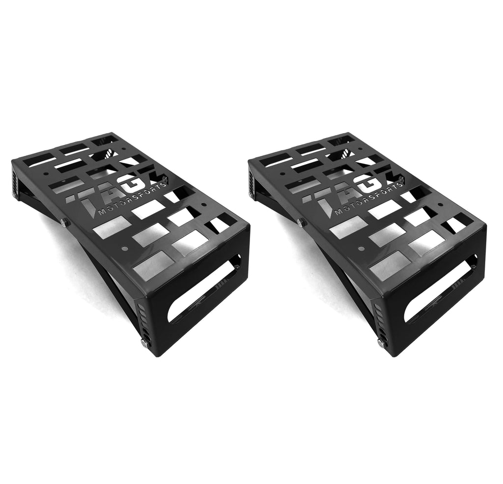 UNIVERSAL STARTING BLOCKS BLACK LIGHTWEIGHT STEEL ADJUSTABLE 80 – 190mm TAG-Z