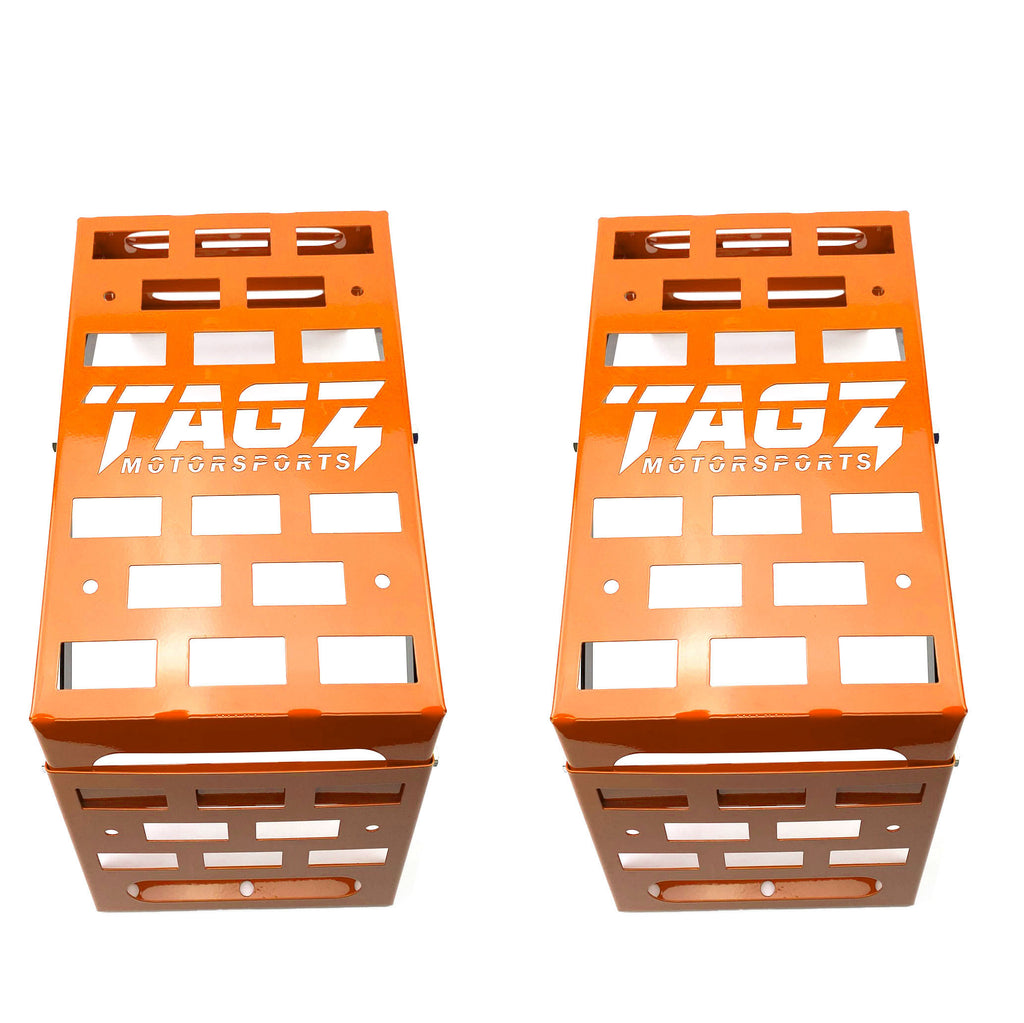 UNIVERSAL STARTING BLOCKS ORANGE LIGHTWEIGHT STEEL ADJUSTABLE 80 – 190mm TAG-Z