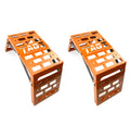 UNIVERSAL STARTING BLOCKS ORANGE LIGHTWEIGHT STEEL ADJUSTABLE 80 – 190mm TAG-Z