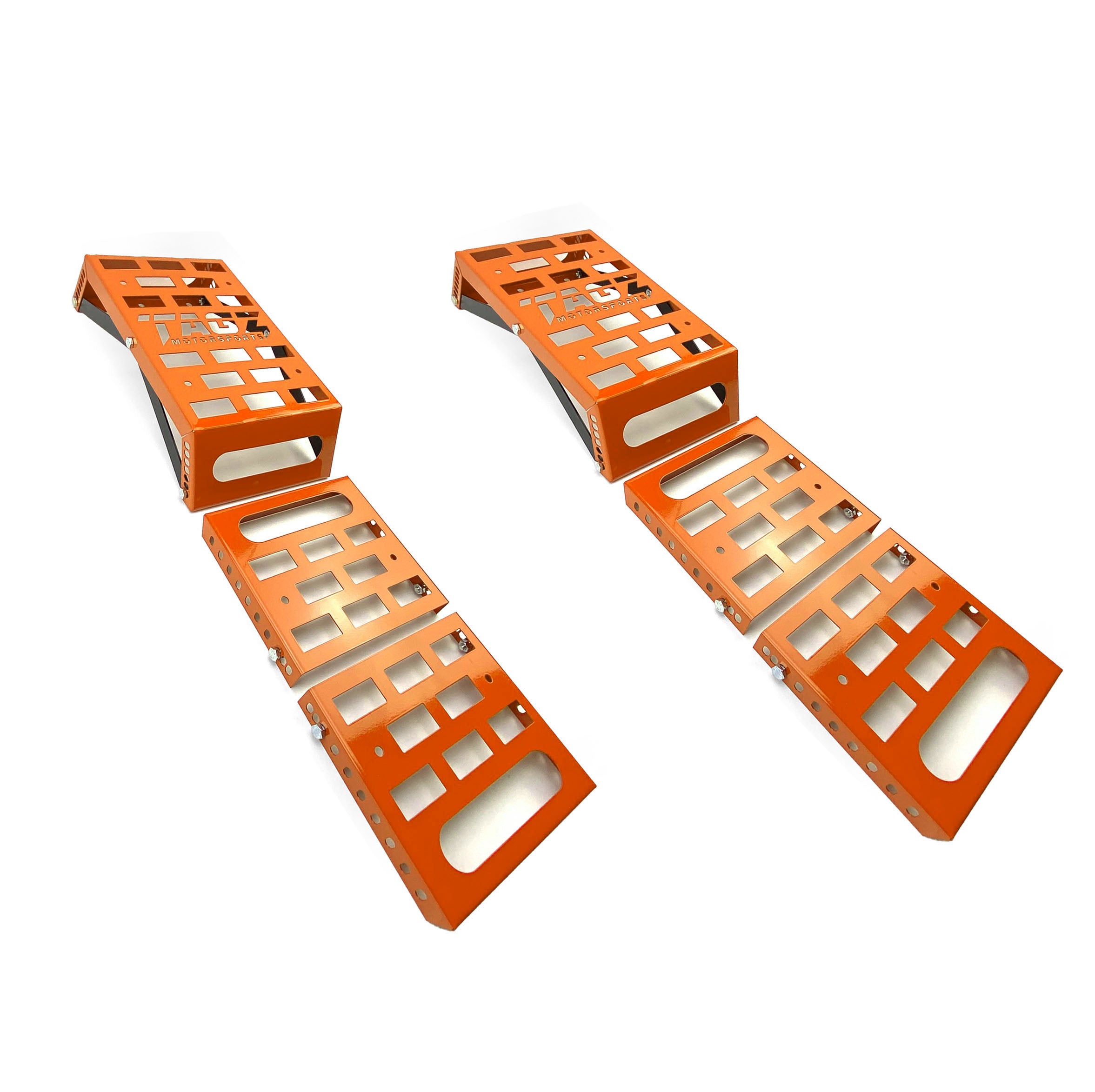 UNIVERSAL STARTING BLOCKS ORANGE LIGHTWEIGHT STEEL ADJUSTABLE 80 – 190mm TAG-Z