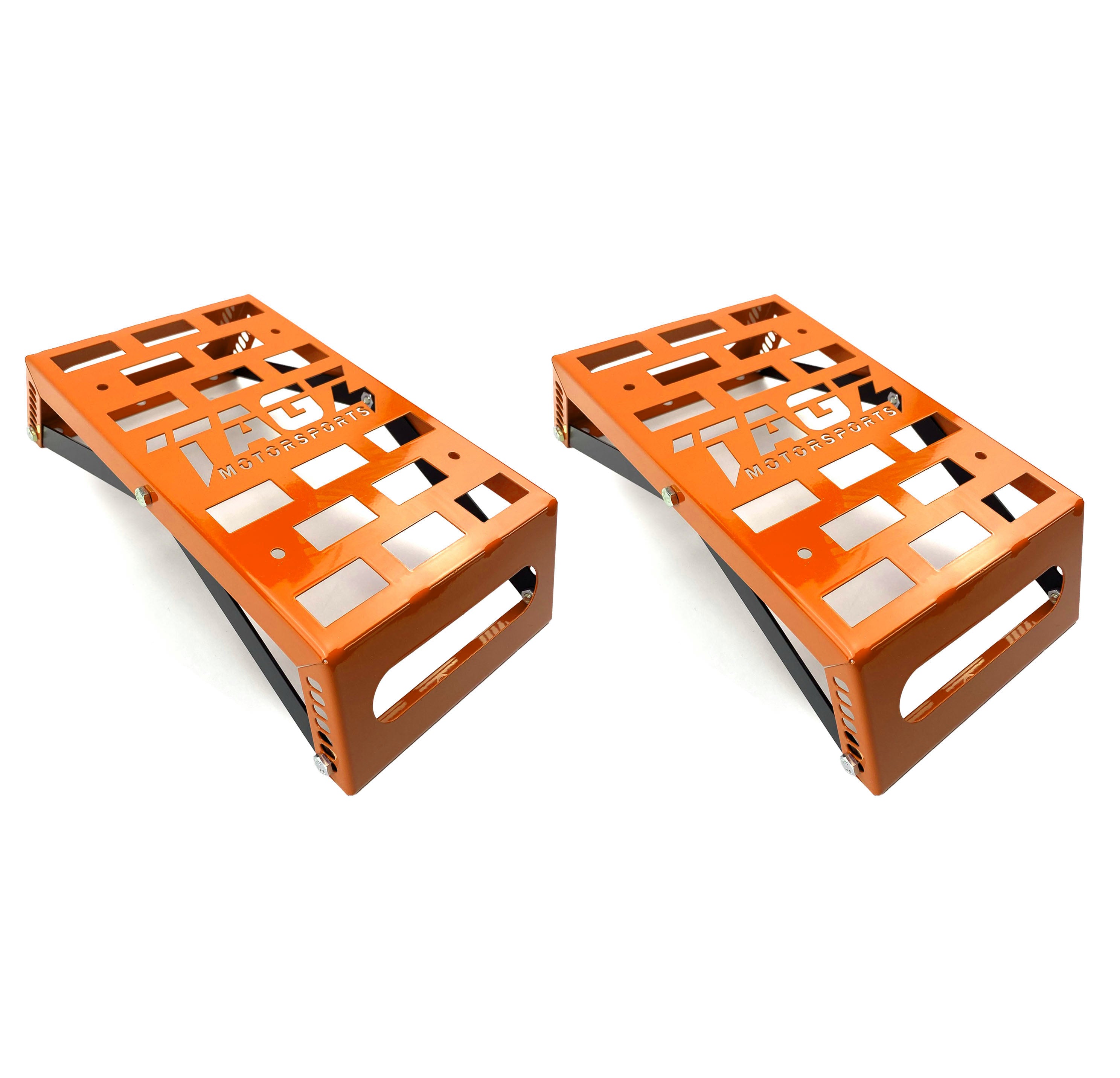 UNIVERSAL STARTING BLOCKS ORANGE LIGHTWEIGHT STEEL ADJUSTABLE 80 – 190mm TAG-Z