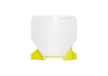FRONT PLATE 2024 HUSKY TC65, OEM WHITE/YELLOW, RTECH R-TBHSQBNGQ165