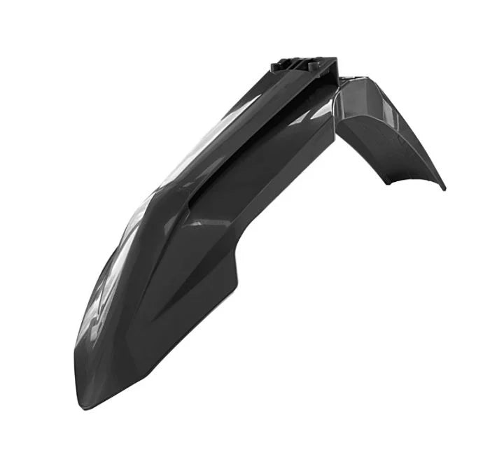 FRONT FENDER 2023-2025 SX/SX-F KTM BLACK, RTECH R-PAKTMNR9923