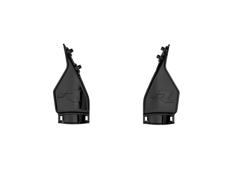 REP. TRIPLE CLAMP PROTECTORS 24-25 GAS GAS BLACK, FOR FRONT PLATE, RTECH R-PRTPIANR0924