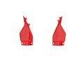 REP. TRIPLE CLAMP PROTECTORS 24-25 GAS GAS RED, FOR FRONT PLATE, RTECH R-PRTPIARG0924