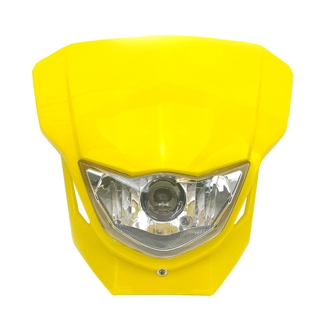 HEADLIGHT UNIVERSAL DIRT HX HL021 YELLOW