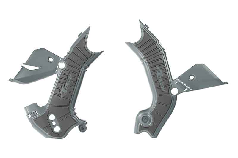 GRIPPY FRAME GUARD KAWASAKI KX450/X 2024-2025 GREY/BLACK, R-TECH R-PRTKX0GRNR1